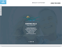 Tablet Screenshot of huntinghillsdentistry.com